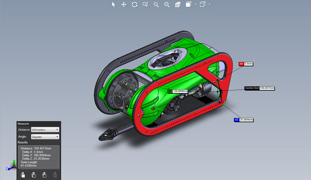 a model in eDrwaings Viewer